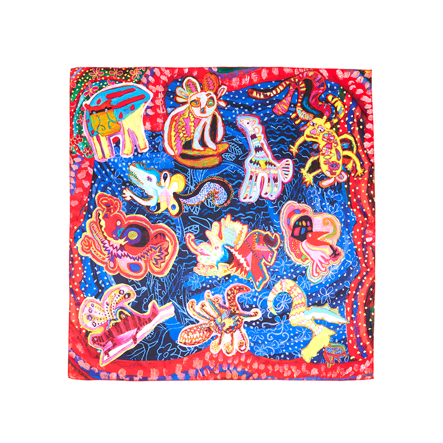 Fantasy Animals Knot Wrap - US 1594